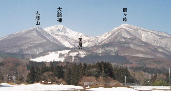 東方から見た磐梯山